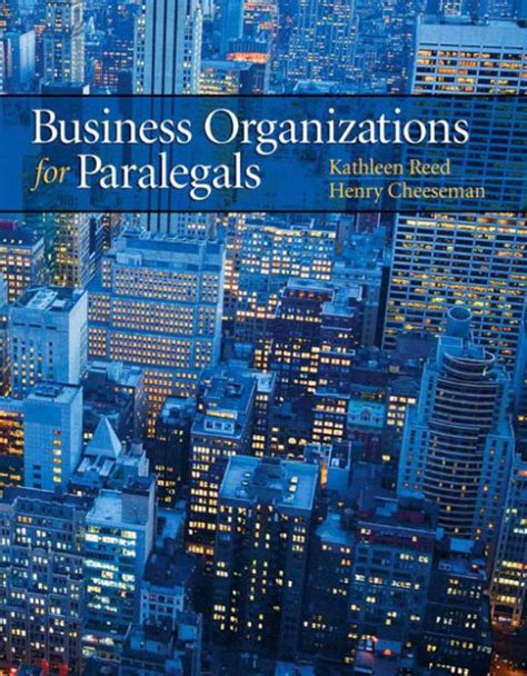 business organizations paralegals kathleen reed Ebook PDF