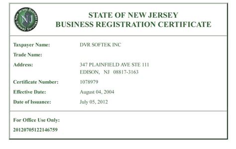 business registration new jersey