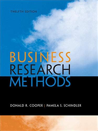 business research methods cooper schindler pdf Doc