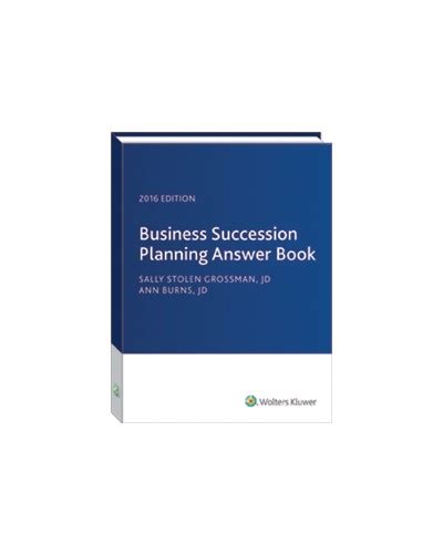 business succession planning answer book Doc