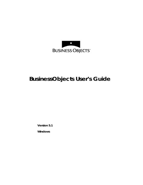 businessobjects xi user guide Kindle Editon