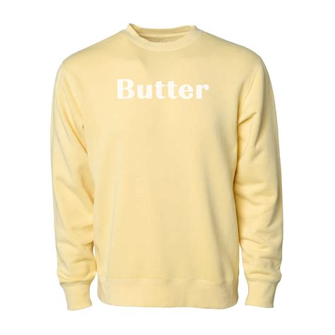 butter yellow sweatshirt