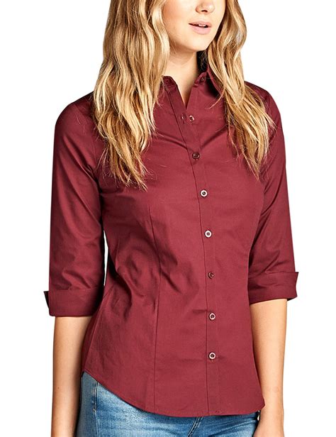 button down dress shirts women's