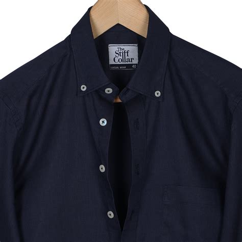 button down navy blue shirt