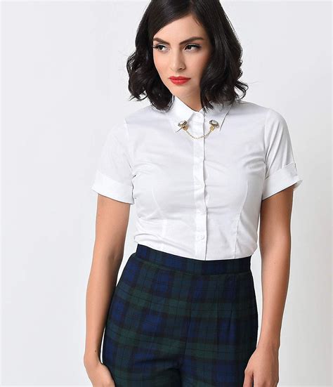 button up collared shirt womens