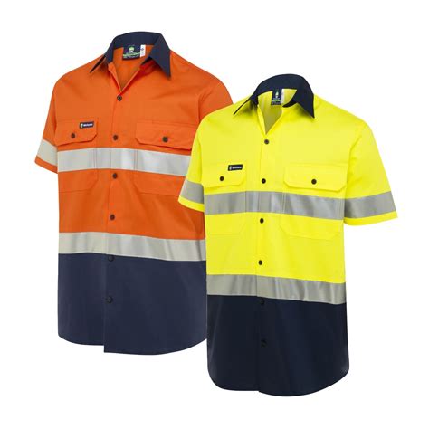 button up safety shirts