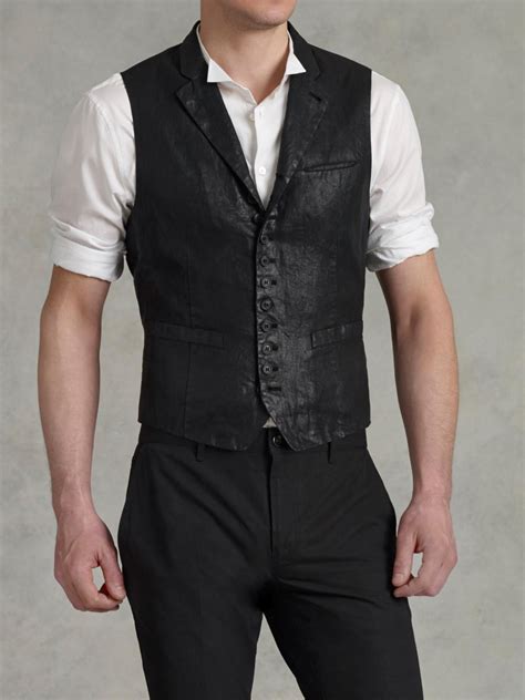 button up shirt and vest