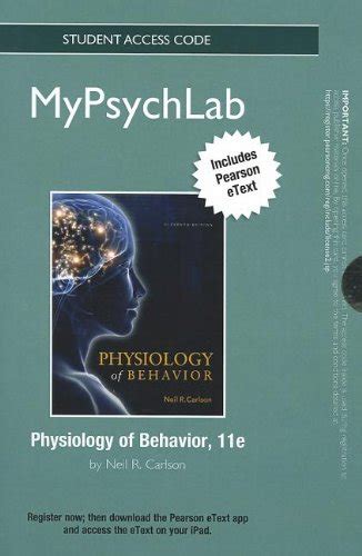 buy online mypsychlab pearson standalone physiology behavior PDF