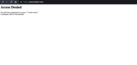 bybit access denied
