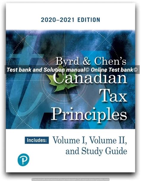 byrd and chen canadian tax principles assignment solutions Reader