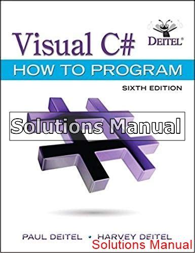 c how to program 6th edition solutions Epub