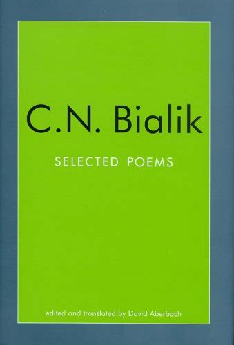c n bialik selected poems jewish classics Reader