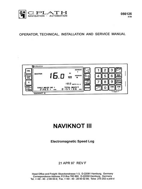 c plath navigat ii manual PDF Epub