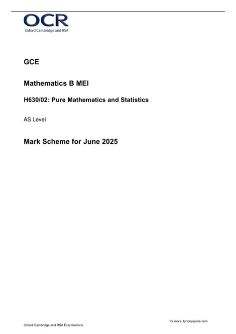 c2 maths mei june 2013 mark scheme Kindle Editon