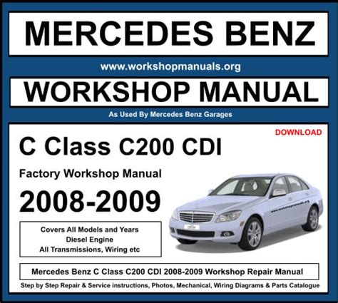 c200 mercedes service manual Kindle Editon