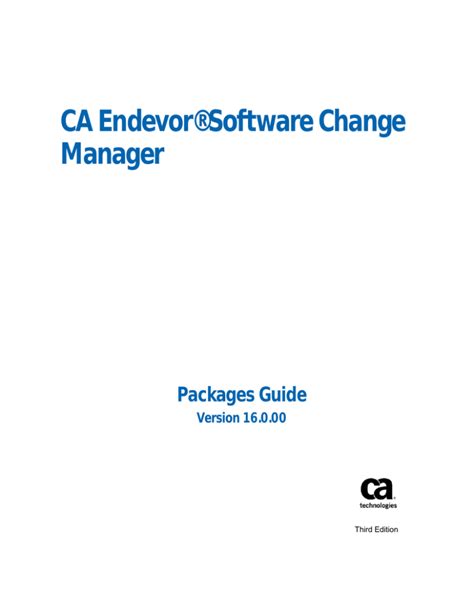 ca endevor user guide PDF