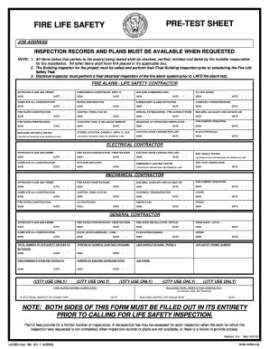 ca fire life safety pre test questions PDF