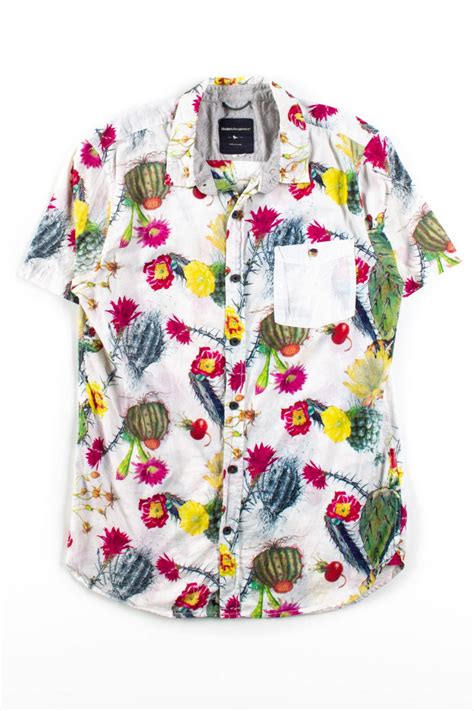 cactus button up shirt