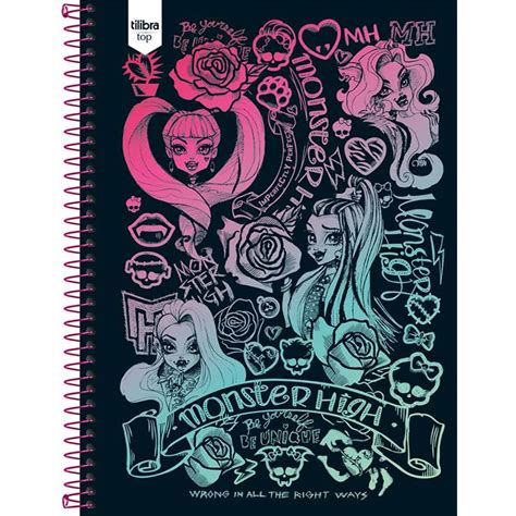 caderno monster high