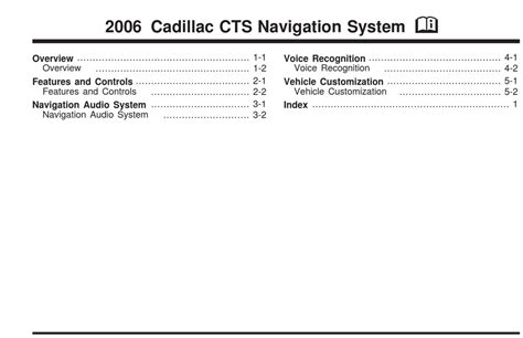 cadillac cts navigation system manual Epub