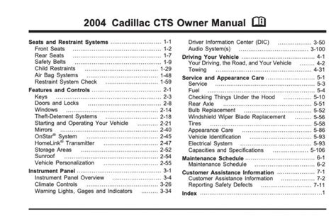 cadillac cts user manual Doc