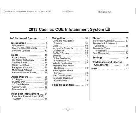 cadillac cue user manual Epub