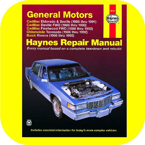 cadillac eldorado maintenance manual PDF