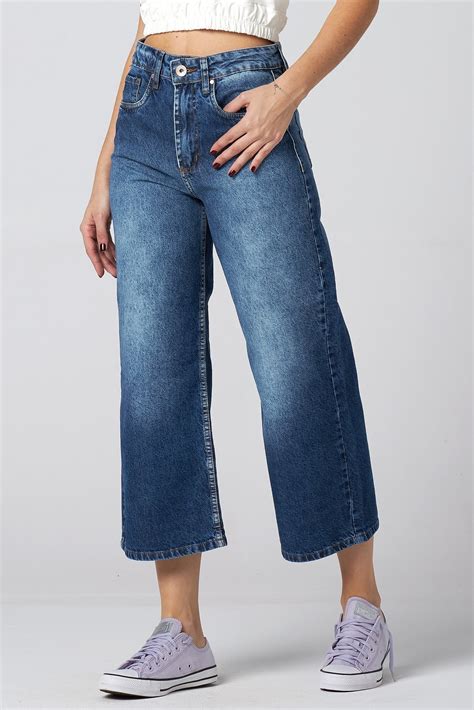 calça pantacourt jeans