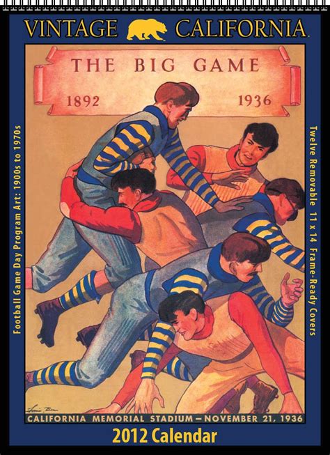 cal or berkeley golden bears 2015 vintage football calendar Kindle Editon