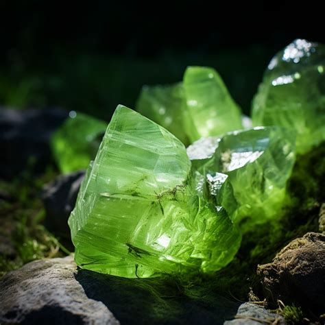 calcite crystal green