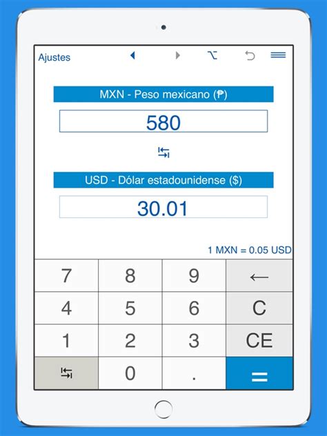 calculadora peso mexicano a dolar