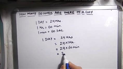 calculate seconds to days