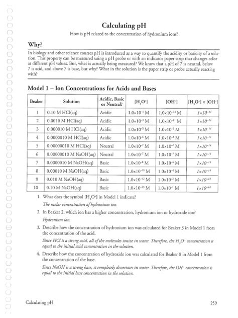 calculating ph packet answers pogil answer Kindle Editon