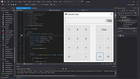 calculator code in visual studio Kindle Editon