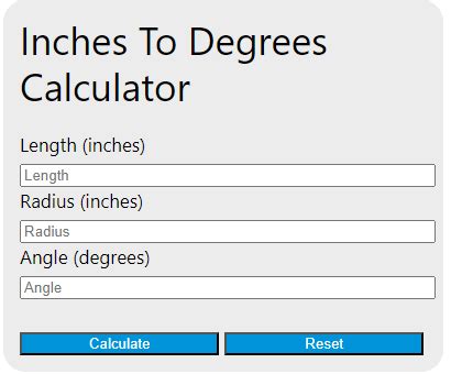 calculator for degrees