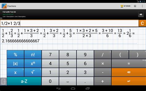 calculator for fractions on google