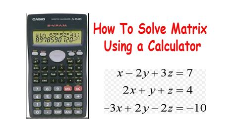 calculator for matrices