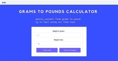 calculator grams to pounds