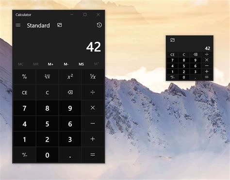 calculator in win 10