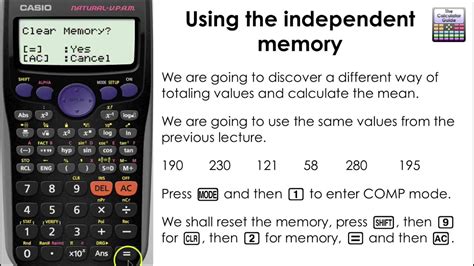 calculator memory