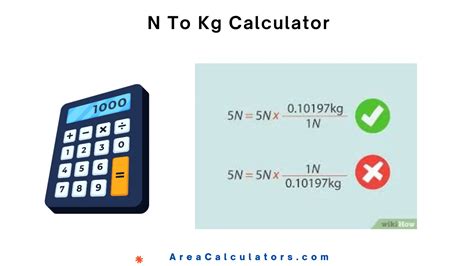 calculator newton to kg