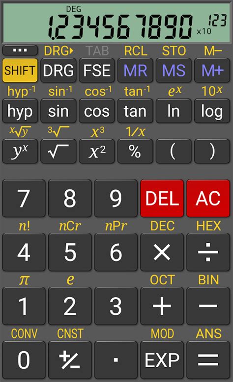 calculator scientific app