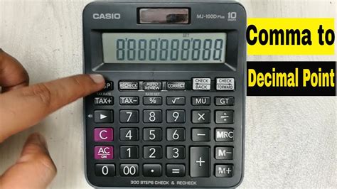 calculator with comma