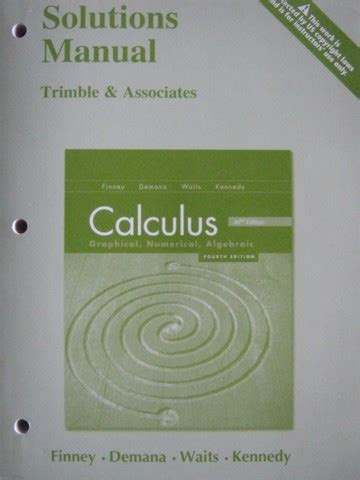 calculus graphical numerical algebraic 4th edition solutions Reader