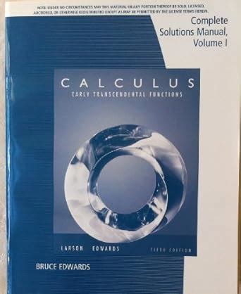 calculus larson 5th edition solutions Epub
