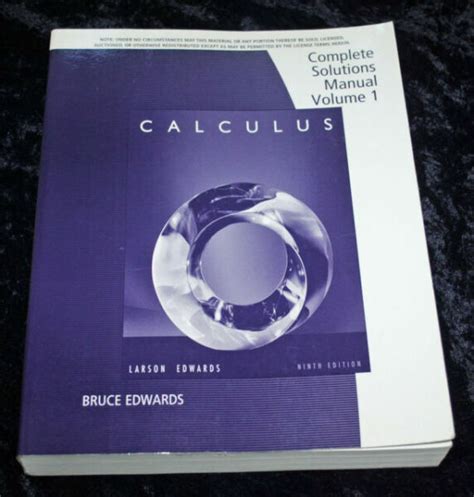calculus larson 9th edition solutions manual Reader