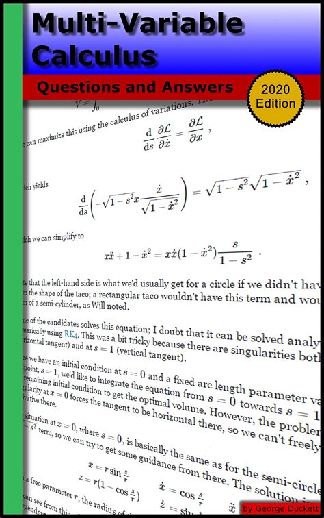 calculus questions answers george duckett PDF