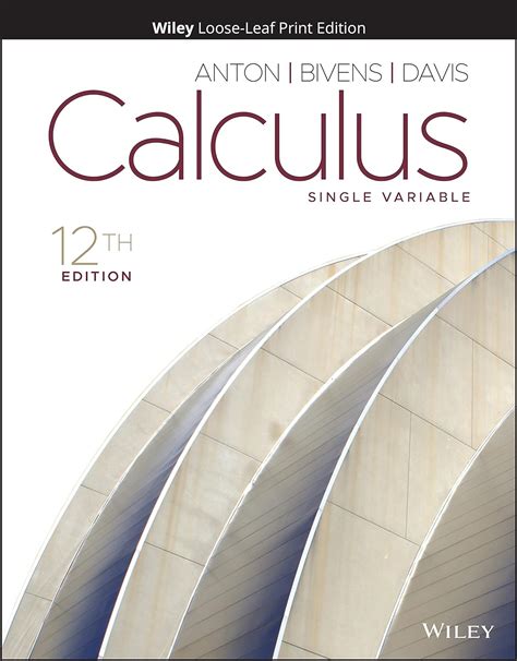 calculus single variable howard anton PDF