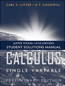 calculus single variable preliminary edition Reader