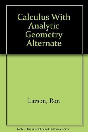 calculus with analytic geometry alternate 6th edition Doc